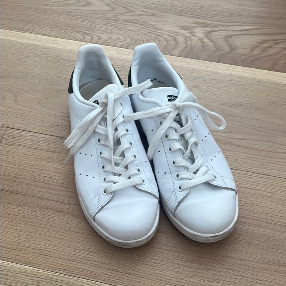 Adidas Stan Smith Black White Sneakers Size 8